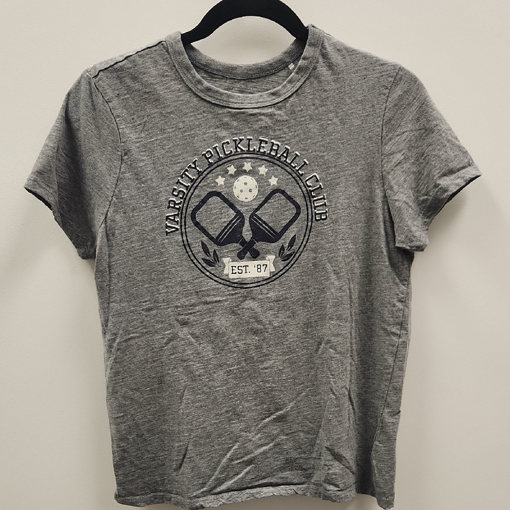 Dip Heather Gray Pickleball Short Sleeve Tee - Medium